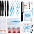 96-Piece Personal Hygiene Kit Bulk Homeless Toiletry Supplies for Cleaning & Sanitation
