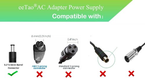 GOTRAX 42V Charger | Compatible with GXL V2, Nano S3 ION, G2-G6, Apex | 1.5A-2A Power Supply Cable