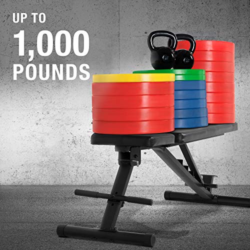 CAP Adjustable Utility Weight Bench - Economy Version, Multi-Position Home Gym Equipment