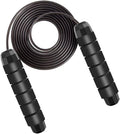 Skiennix Adjustable Jump Rope - Tangle-Free Speed Rope with Foam Handles for Cardio & Home Workouts