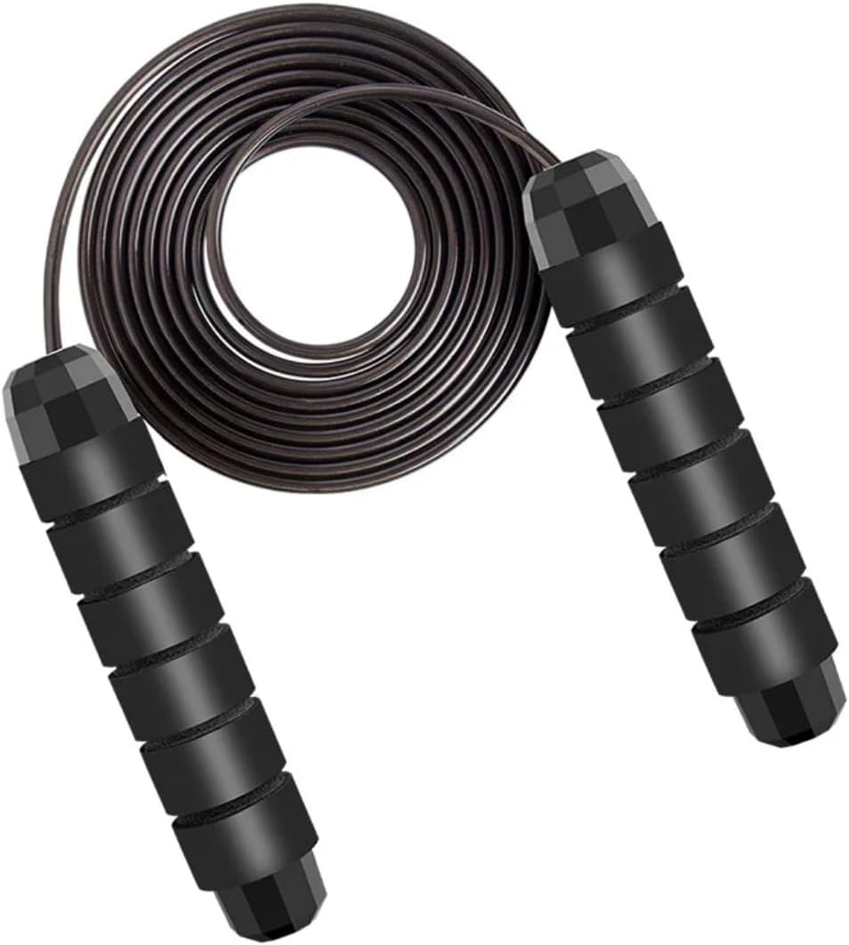 Skiennix Adjustable Jump Rope - Tangle-Free Speed Rope with Foam Handles for Cardio & Home Workouts