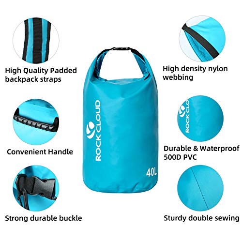 Waterproof Dry Bag 5L for Kayaking, Camping, Beach, Surfing - Pink
