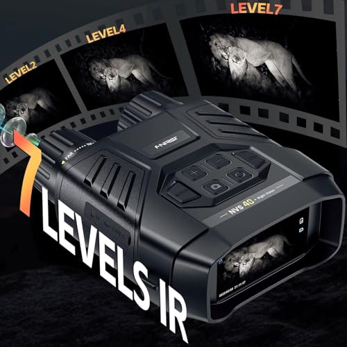 FNIRSI NVS40 4K Night Vision Goggles with 36MP Camera, Long Range Wildlife Observation