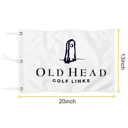 2BUT Old Head Golf Links Golf Pin PGA Flag Practic Putting Green Golf Flag For Backyard Garden Double-Sewn 600D Nylon Miniature Pin Flag (20"X13" Grommet)