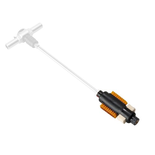 Fix It Sticks Model 700 Quick Action Brush, Gunsmithing Care Cleaning Rifle Maintenance Tool - Dual Nylon Brushes, Rotating Head w/Soft Swabs, 8-32 Threading, Includes Holder
