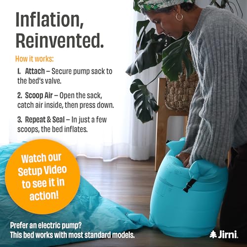 Inflatable Toddler Travel Bed with Built-In Pump & Safety Bumpers