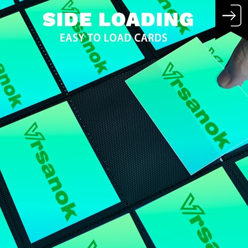 Vrsanok 20 Pocket Trading Card Binder Black - Holds 2000 Cards