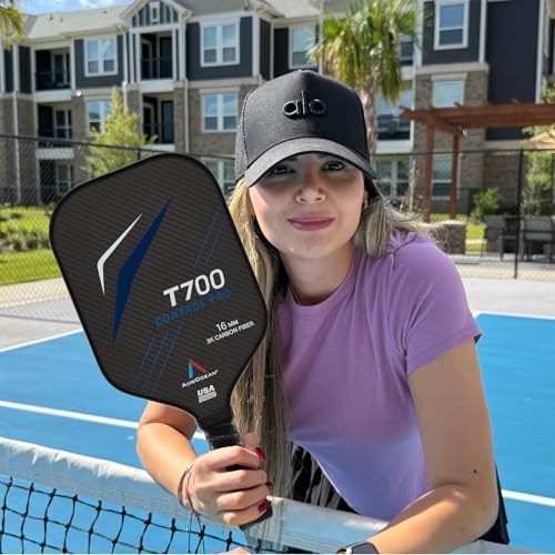 AugOcean Pickleball Paddles Set Blue & Brown - USAPA Approved 3K Carbon Fiber