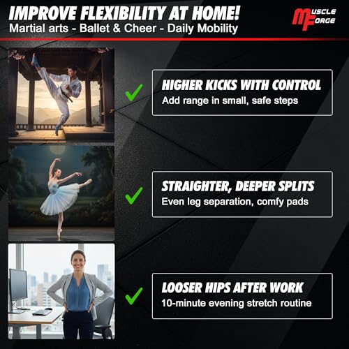 MuscleForge Leg Stretcher Machine for Flexibility & Split Training - Martial Arts & Dance