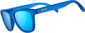 Goodr Falkor's Fever Dream Polarized Sunglasses - Dark Blue Frame with Light Blue Mirrored Lenses | UV400 Protection, Medium Size