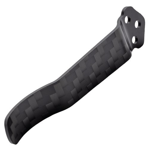 2 pack Titanium Alloy Deep Carry Pocket Clip - 3-Hole Carbon Fiber Replacement Compatible with Spyderco PM2/Manix/Delica Models with Screws
