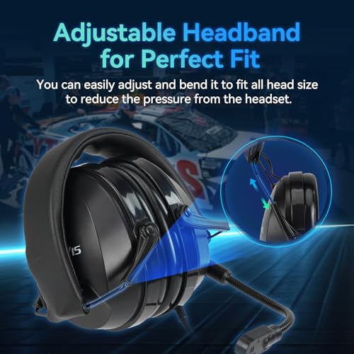 Retevis Two Way Radio Headset with Mic Noise Reduction 2 Pack