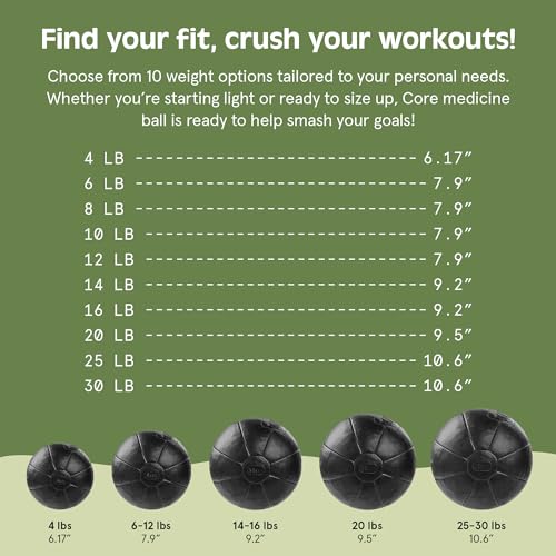 Retrospec Black 20 lbs Core Weighted Medicine Ball - Soft Touch Vegan Leather