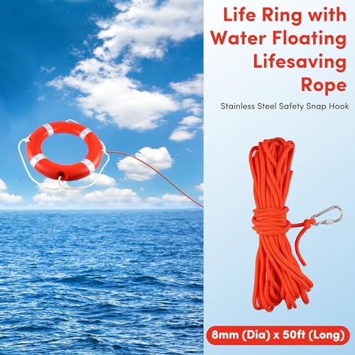 Life Ring for Boating Safety - 23" and 28" Boat Throw Rings with