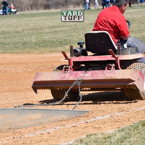 Heavy-Duty Zinc-Plated Steel Mesh Field Surface Leveling Drag Mat 4x4 - Yard Tuff