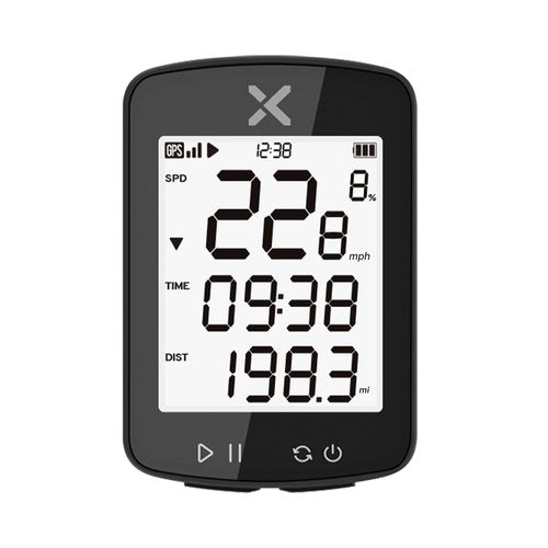 XOSS G Gen2 GPS Bike Computer Wireless, Bluetooth IPX7 Waterproof Cycling Computer, Rechargeable Bicycle Speedometer Odometer with 2.2 inch LCD Screen, 28 hrs Long Battery Life Fits All Bikes