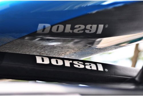 DORSAL Aero Roof Rack Pads - Pack of 2 for Surfboards, Kayaks & Snowboards | 28-Inch Black