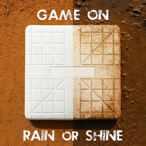 White Baseball & Softball Base Set - 3 Molded 15 In. Bases with Waffle Bottom & Anchors