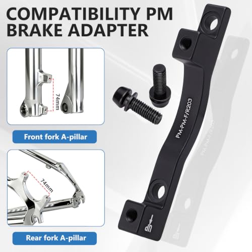 Bike Disc Brake Mount Adapter 160-203mm Front Rear Caliper Spacer