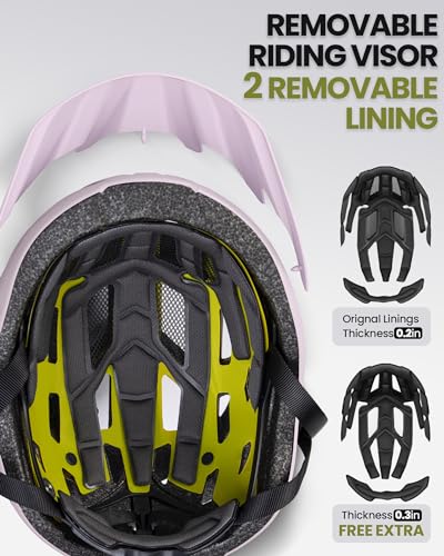 OutdoorMaster Misty Sakura MIPS Cycling Helmet for Youth & Adults - Removable Liners & Ventilation