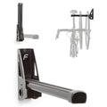 Feedback Sports | Velo Wall Post Bike Storage Mount | Bicycle Wheel Storage | Foldable and Space Saving | Road, Gravel, Mountain Bike Compatible | Versatile Garage Organization