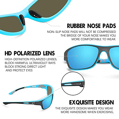 Polarized Sports Sunglasses for Men – UV 100% Protection, Driving Cycling Fishing