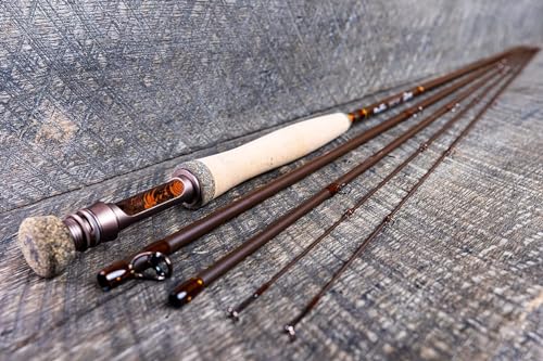 Moonshine Rod Company 3WT 7'6 Fly Fishing Rod with Carrying Case & Extra Tip