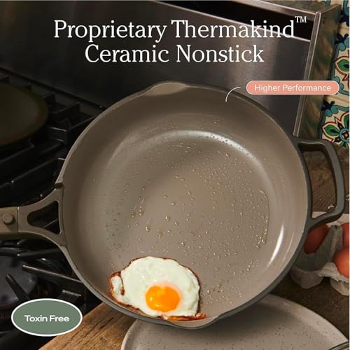 Mini Cookware Duo - Steam - 6 Piece Ceramic Nonstick Set for Small Meals