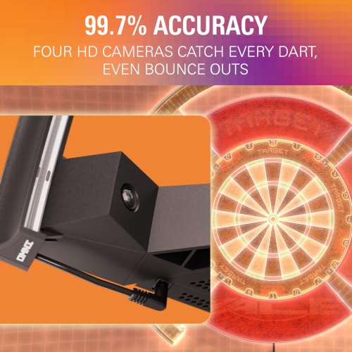 Target Darts Omni US Auto Scoring Dart Camera System with LED Ring Light