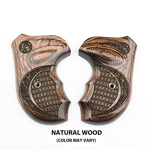 Walnut Croc Style Gun Grips for Smith & Wesson J Frame Revolvers - Altamont USA