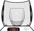 BLACK 7x7FT Baseball Net for Batting Hitting Pitching Training - Pop-up Frame