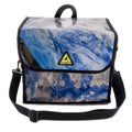 Green Guru Large Multi-Colored Bicycle Pannier Made in USA, Upcycled Vegan Materials