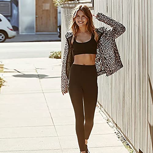 High Waisted Leggings for Women Large-X-Large Black - Tummy Control Yoga Pants