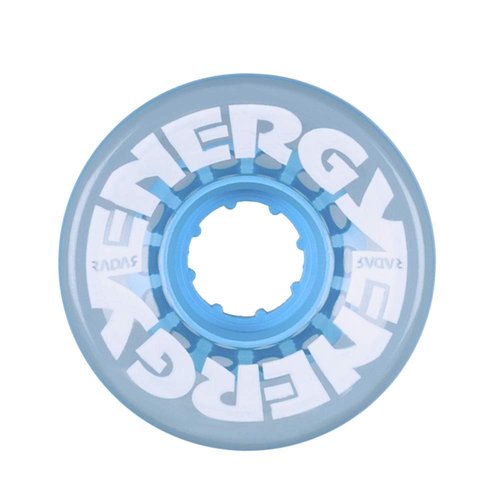 Radar Energy 57 - Roller Skate Wheels - 4 Pack of 78A 31mm x 57mm Quad Skate | Clear Blue