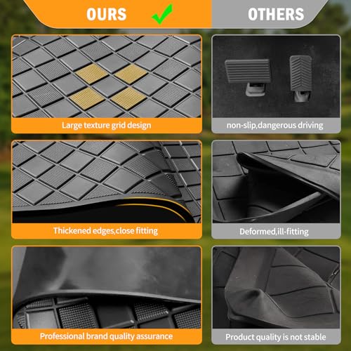 Golf Cart Floor Mat for EZGO RXV & 2Five Black Trim - Durable Rubber Cover