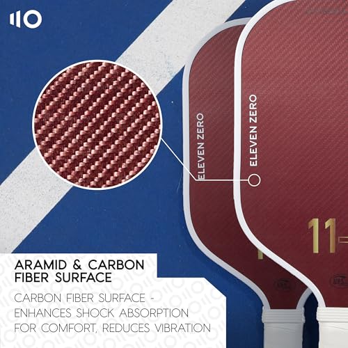 Pro Pickleball Paddle 16mm Aramid Carbon Fiber USAPA Approved for Spin & Control