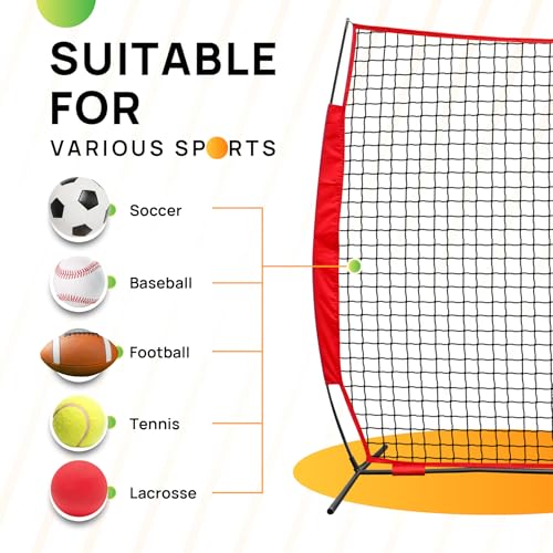 12x9 ft Baseball & Multi-Sport Backstop Net with Carry Bag