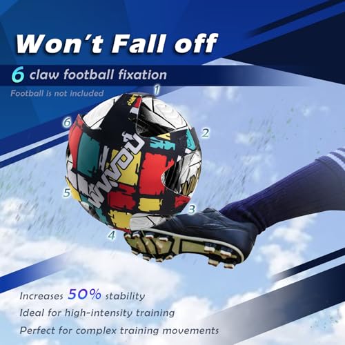 Soccer Training Belt with Adjustable Hand Straps and Elastic Ropes for Solo Practice