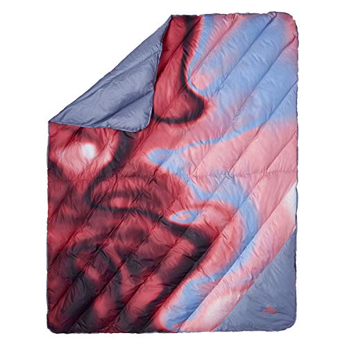 Kelty Galactic Down Blanket Cranberry - Outdoor & Indoor Camping Picnic Blanket