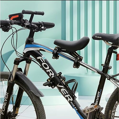 Front Bicycle Child Seat Set with Handlebar & Foot Pedals for MTB & City Bikes