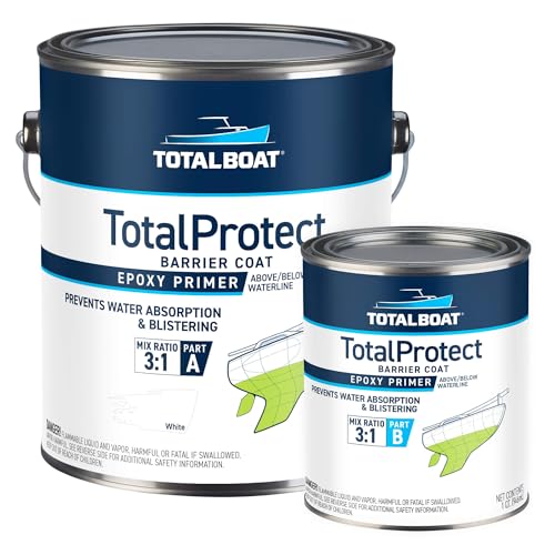 TotalBoat TotalProtect Marine Barrier Coat Epoxy Primer - White Gallon, 128 Fl Oz