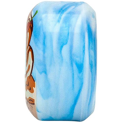 Moxi Skates - Fundae - Outdoor Roller Skate Wheels - 4 Pack of 57mm x 34mm Wheels | Birthday Cake (Blue)