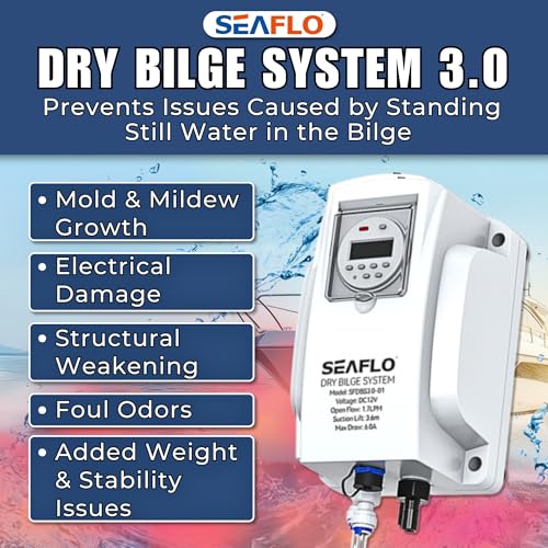 SEAFLO 12V Dry Bilge System 3.0 - Automatic Water Removal for Boats