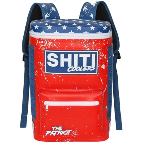 SHITI Patriot Cooler Bag for Camping Beach Travel 15 Can Insulated Soft Lunch Box