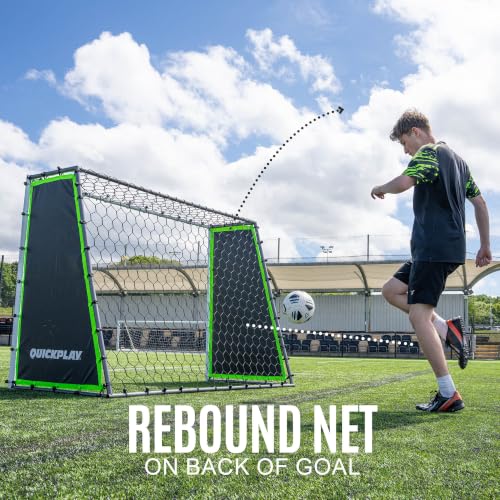 7x5' Soccer Goal and Rebounder Training Kit - Solo Practice & Skill Development