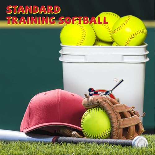11 Inch Softballs Pack of 16 for Baseball & Softball Training - Solid Cork Core