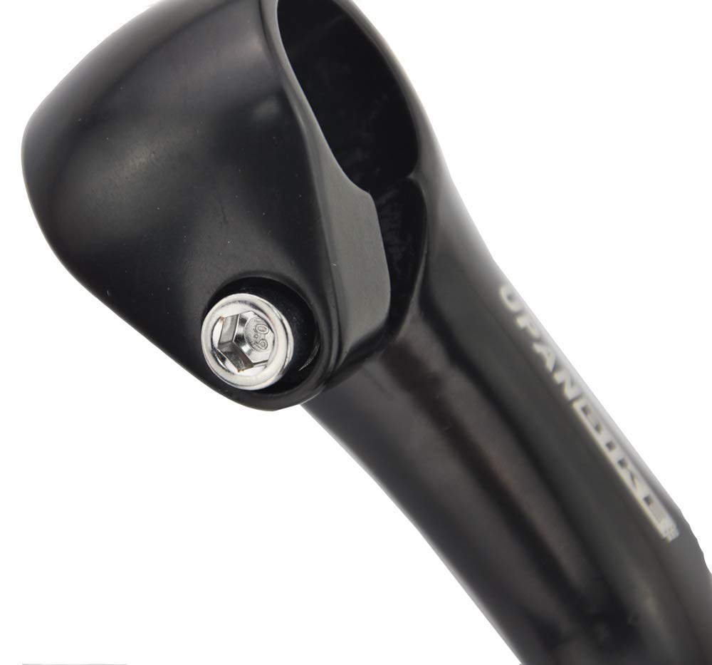 UPANBIKE 25.4mm Bike Handlebar Stem 22.2mm Bicycle Stem Gooseneck Shape 40mm 80mm Stem Length 150mm 180mm 220mm For Mountain Bike, Road Bike(80mm*180mm*30°,black)