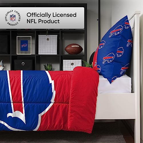 Buffalo Bills NFL Bed in a Bag Comforter Set with Pillowcases - Full Size