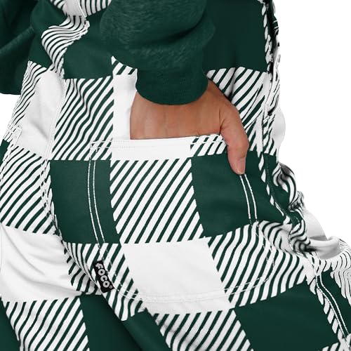 Michigan State Spartans NCAA Women's Logo Bib Overalls - Medium Plaid
