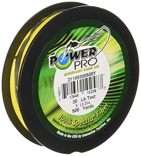 Power Pro Spectra Fiber Braided Fishing Line Hi-Vis Yellow 300YD 15LB